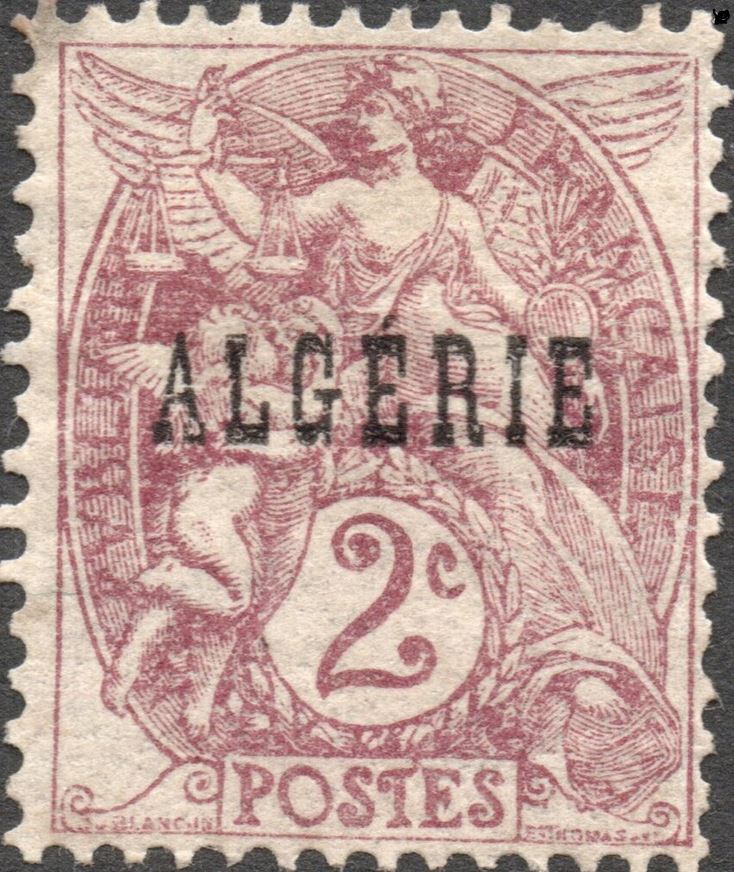 Timbre de France N° 108 surchargé ALGERIE