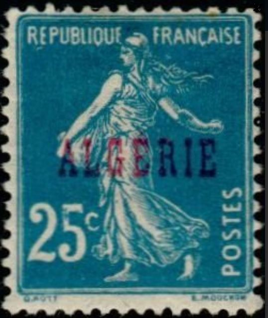 Timbre de France N° 140 surchargé ALGERIE