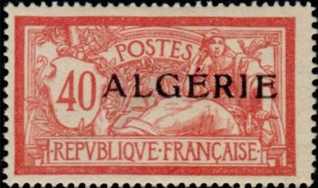 Timbre de France N° 119 surchargé ALGERIE