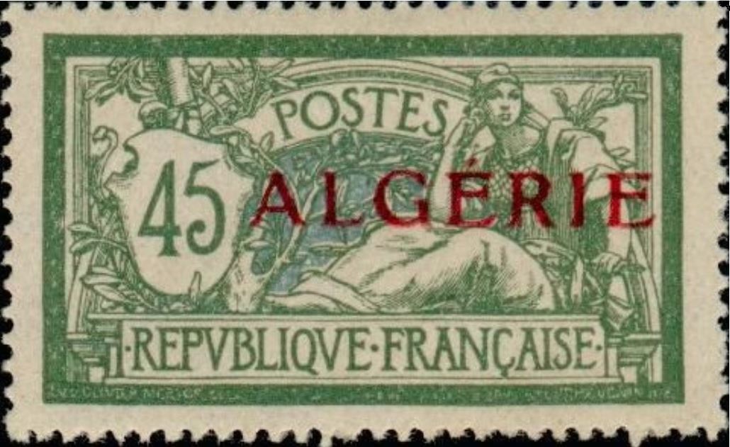 Timbre de France N° 143 surchargé ALGERIE