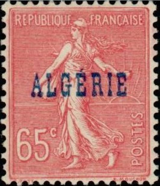 Timbre de France N° 202 surchargé ALGERIE