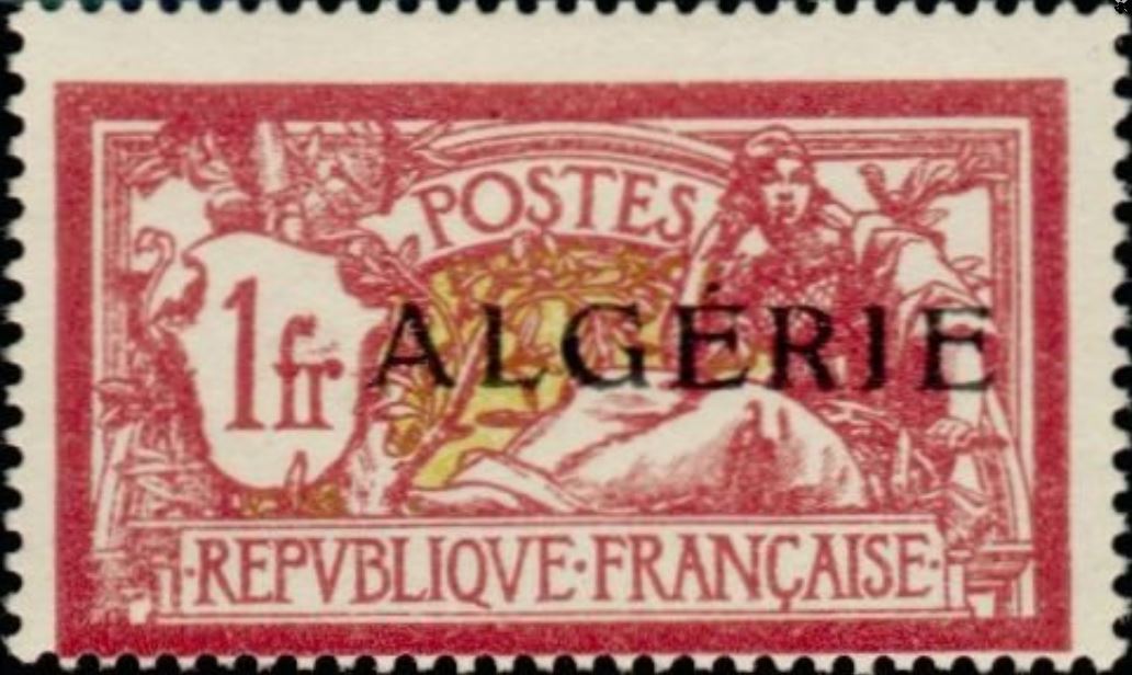 Timbre de France N° 121 surchargé ALGERIE