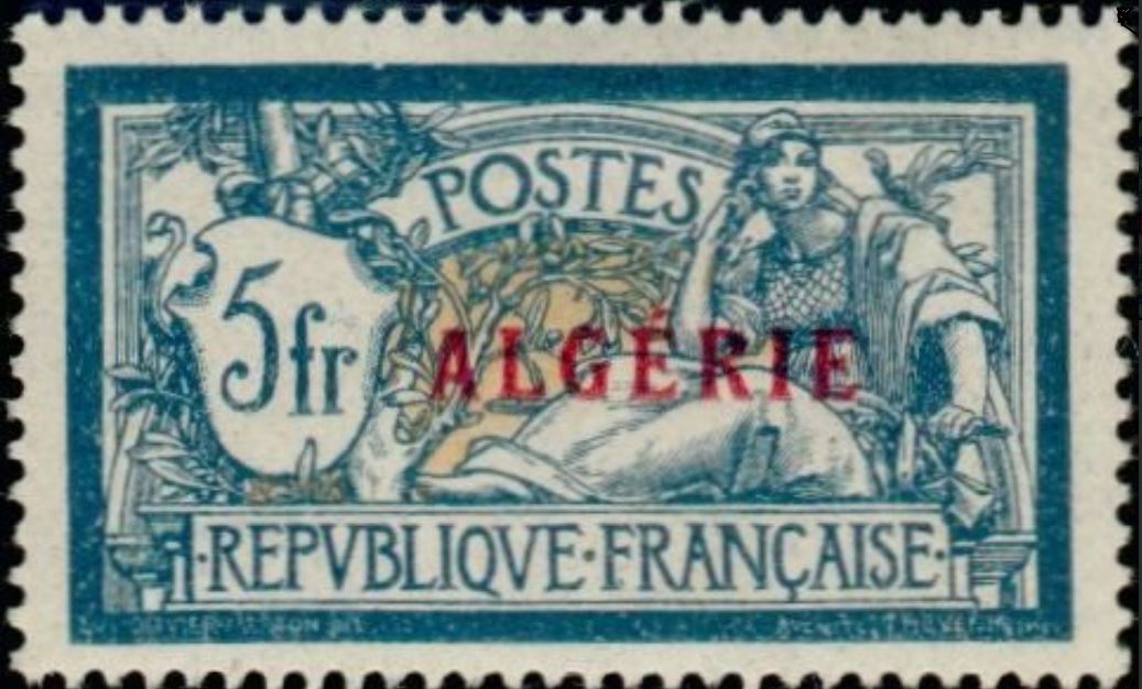 Timbre de France N° 145 surchargé ALGERIE