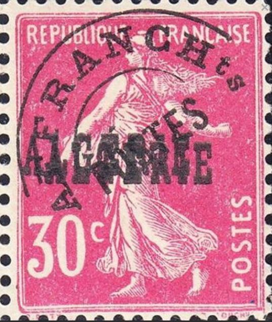 Timbre de France N° 210 surchargé ALGERIE