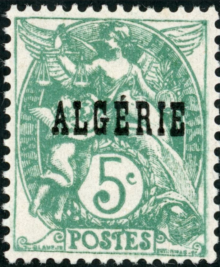 Timbre de France N° 111c surchargé ALGERIE