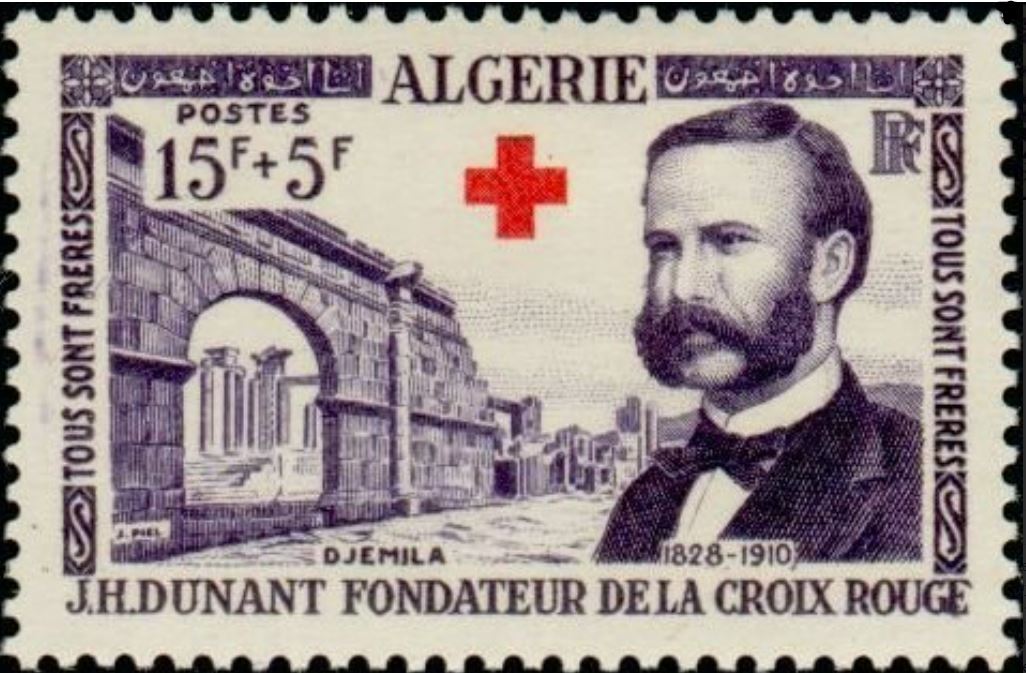 Ruines de Djemila et J. Henri Dunant Fondateur de la Croix rouge