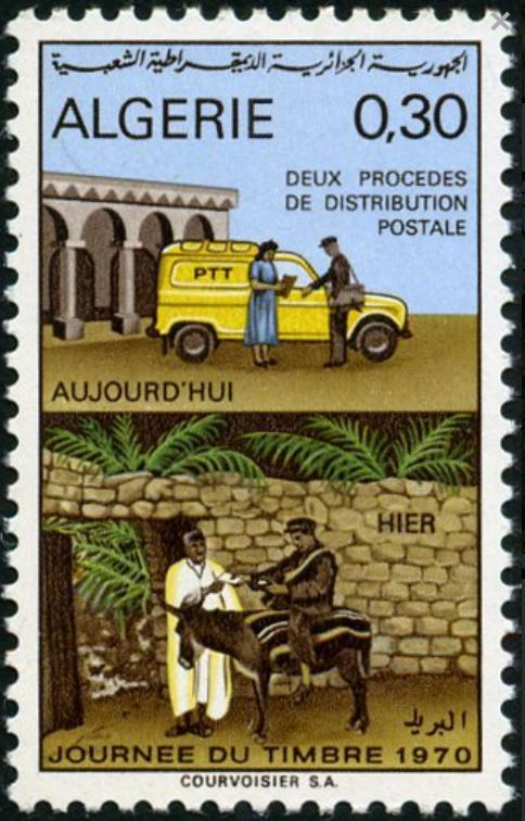 Deux procédés de distribution postale (Hier et Aujourd'hui)